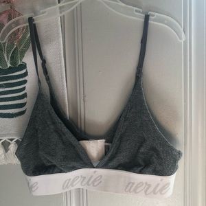 🔥Aerie Gray Triangle Bralette